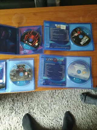 Lote 4 Juegos PS4: Spider-Man, Horizon, God of War