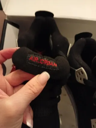 Nike Air Jordan 4 Zapatillas Negras/Grises