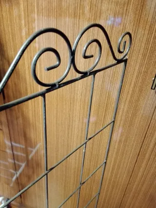 Biombo Decorativo Metálico Gris