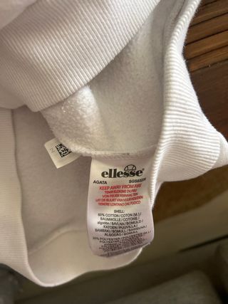 Sudadera ellesse blanca