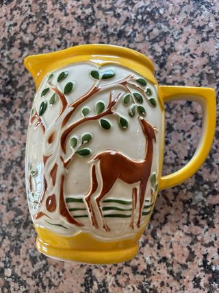 Jarra antigua francesa decorada