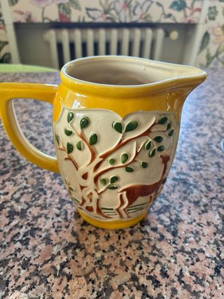 Jarra antigua francesa decorada