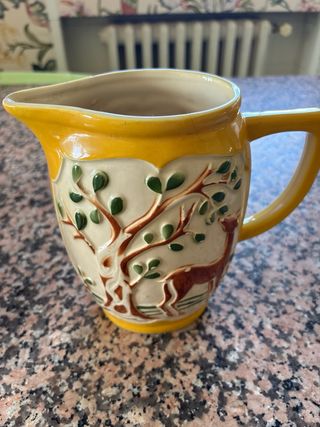 Jarra antigua francesa decorada