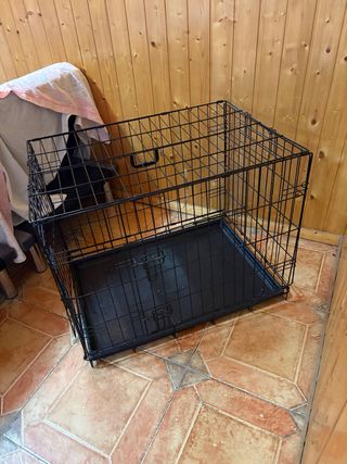 Jaula para perros negra