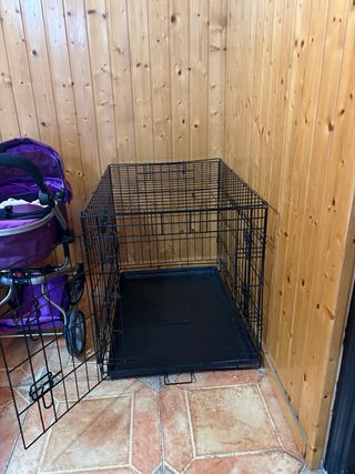 Jaula para perros negra