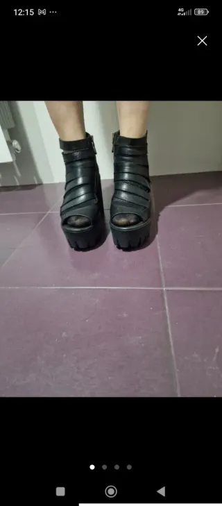 Zapatos de plataforma negros
