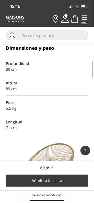 Sillón Copacaban marron