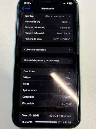 iPhone 11 64GB Verde Menta Batería 100%