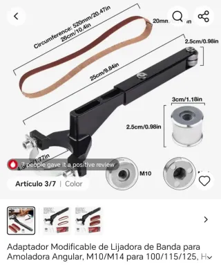 Adaptador Lijadora para Amoladora