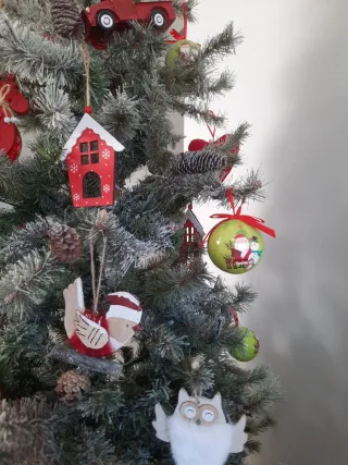 Set bolas árbol Navidad: 7 lisas y 7 escarchadas