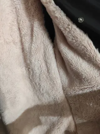 Giacca bambina nera con cappuccio