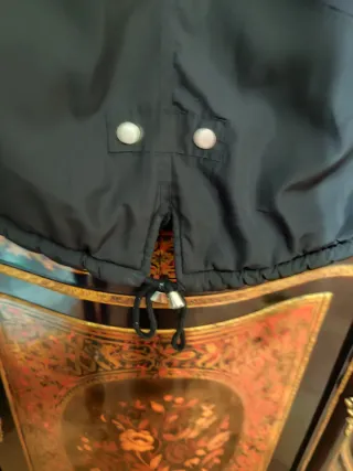 Giacca bambina nera con cappuccio