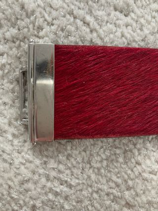 Bracciale Pianegonda Argento e Pelle Rossa