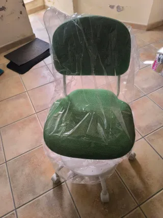 Silla de escritorio juvenil verde