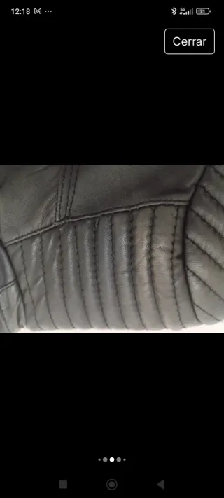 Chaqueta Biker Piel Negra