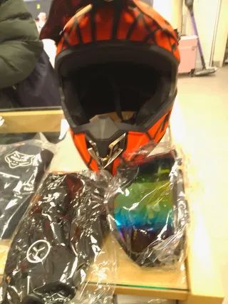 Casco Motocross Spiderman