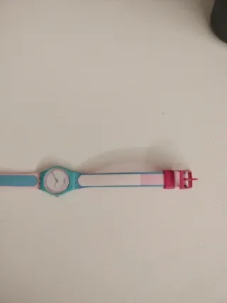 Orologio Swatch rosa e turchese