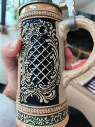 6 Jarras Cerveza Alemana Vintage