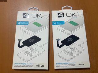 Receptor Carga Inalámbrica 4-OK Micro USB / iPhone