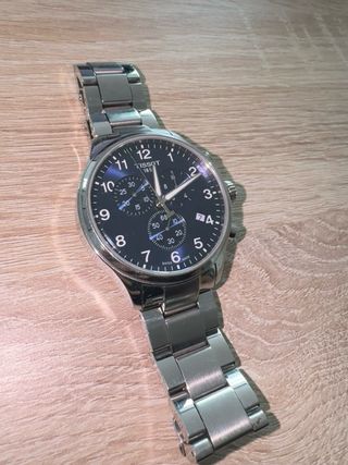 Tissot Chrono XL Reloj Cronógrafo Azul Plateado