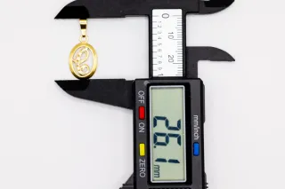 Colgante Letra C Oro 18k y Circonitas