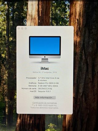 iMac 27” 5K 2019 Plata
