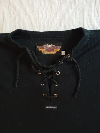 Camiseta Harley-Davidson original Negra años 90