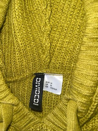 Jersey verde corto de punto