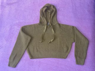 Jersey verde corto de punto