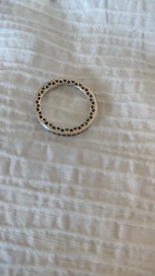 Anillo Pandora Plata y Rosa con su estuche
