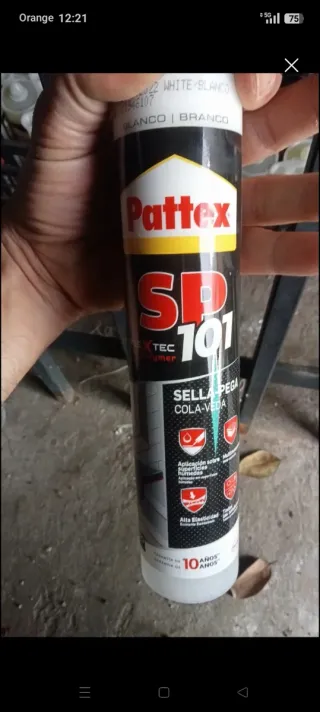 15 Botes Pattex SP 101 Blanco