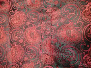 Chaleco estampado cachemir rojo