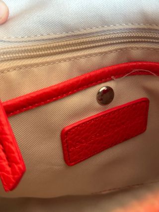 Bolso Adolfo Dominguez Rojo y Blanco