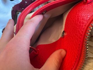 Bolso Adolfo Dominguez Rojo y Blanco