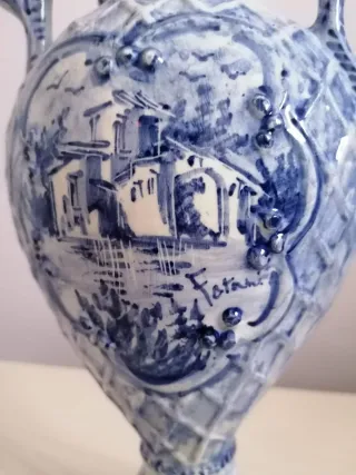 Vaso biansato maiolica Albisola