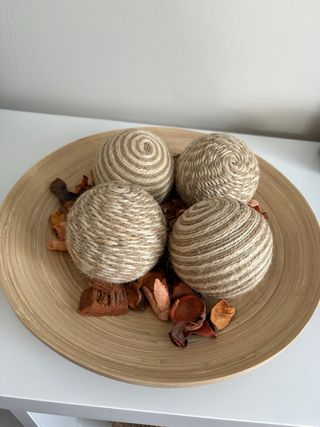 Plato Decorativo Ikea Jute y Madera