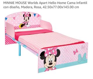 Cama Infantil Minnie Mouse Rosa Madera