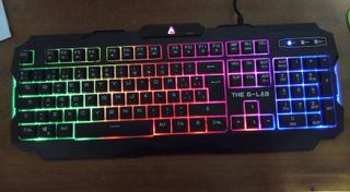 Teclado THE G-LAB RGB USB Negro/Multicolor