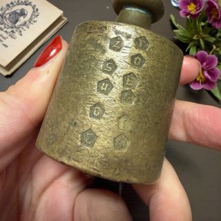 Antica pesiera fine '800 completa tanti punzoni