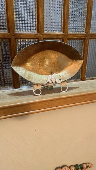 Juego Bandejas Decorativas Doradas y Grises