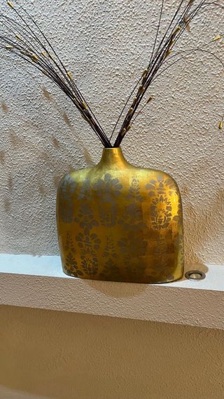 Juego Bandejas Decorativas Doradas y Grises