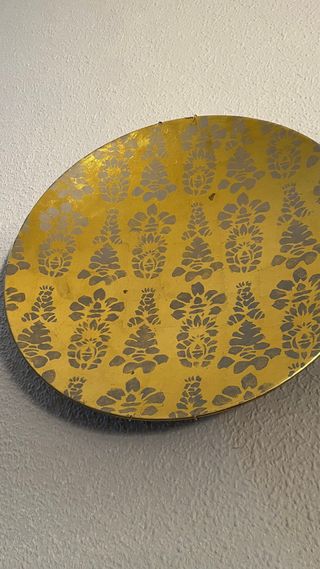 Juego Bandejas Decorativas Doradas y Grises