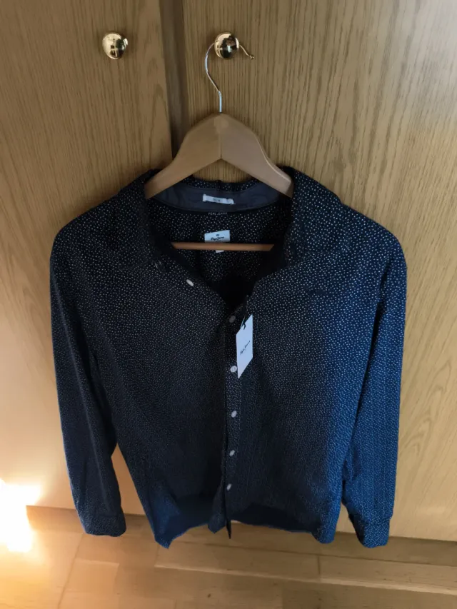 Camisa Pepe Jeans azul y blanca