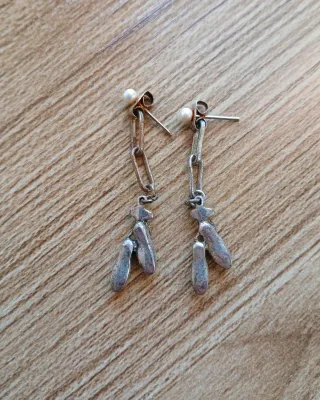 Pendientes Zapatillas Bailarina Zara Plata