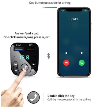 Cargador Coche Bluetooth USB