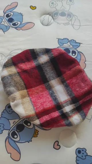 Boina infantil cuadros