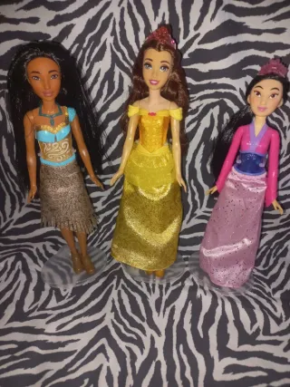 Lotto Bambole Disney Pocahontas Belle Mulan