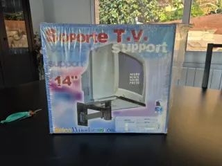 Soporte TV Brico Wood 14 Negro