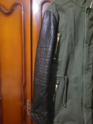 Chaqueta hombre verde y negra