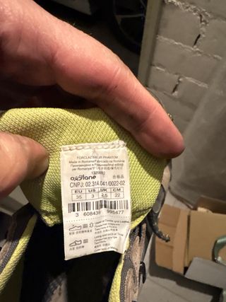 Botas montaña niño Quechua beige/gris